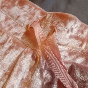 Pink velvet sweatpants